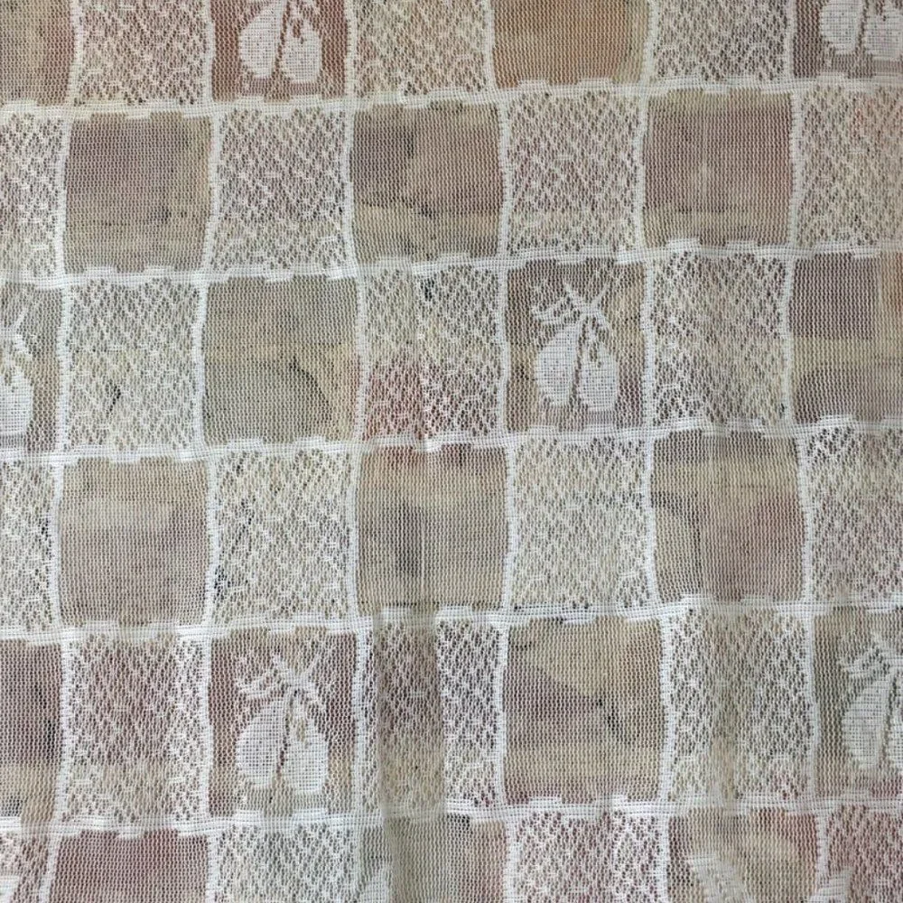 Curtain Lace Panel Flowers 27